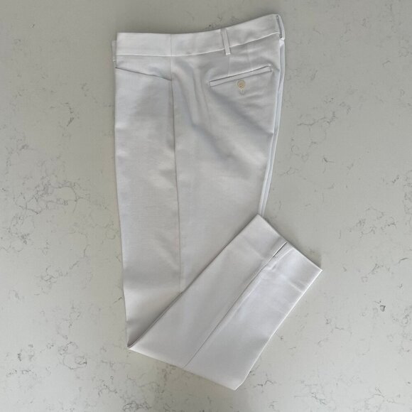 Talbots Hampshire Curvy Neutral 4 Pocket Cotton Rayon Pants White Sz 6 NWOT - Picture 1 of 12